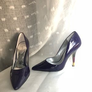 Jessica Simpson purple heels